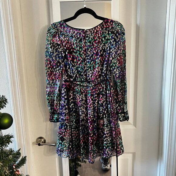1084 NWT Kate Spade Metallic Multi Dot Mini Dress Size 0 - Picture 9 of 9